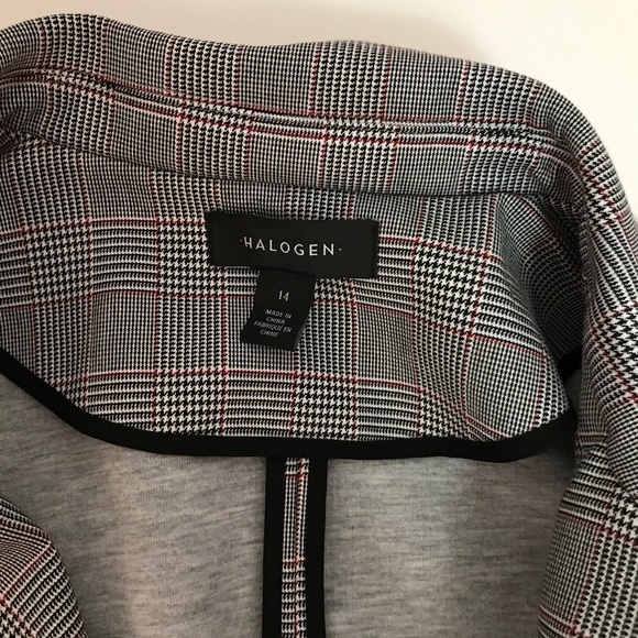 Halogen Structured Plaid Coat - Picture 5 of 7